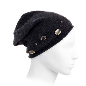 PORTOLANO embellished cashmere beanie and mittens